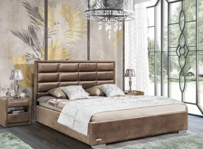 Designer Bett Schlafzimmer Betten Textil Leder Hotel Luxus Samt Polster